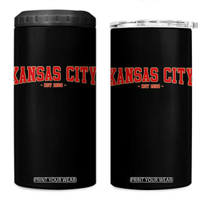 KC Game Day 4 in 1 Can Cooler Tumbler Retro Style 90s Vintage Unisex Varisty Football TS10 One Size: 16 oz Black Print Your Wear