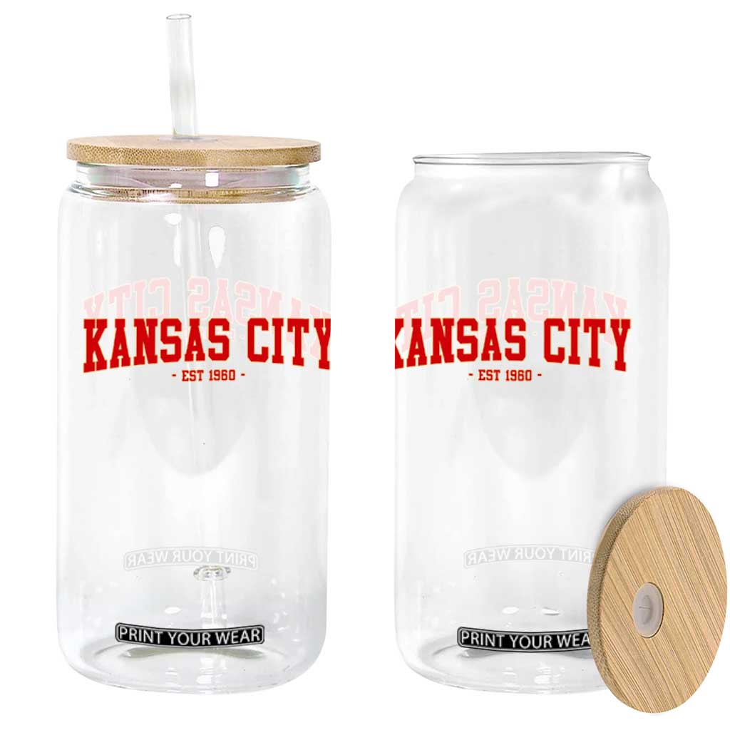 KC Game Day Glass Can Retro Style 90s Vintage Unisex Varisty Football TS10 Print Your Wear