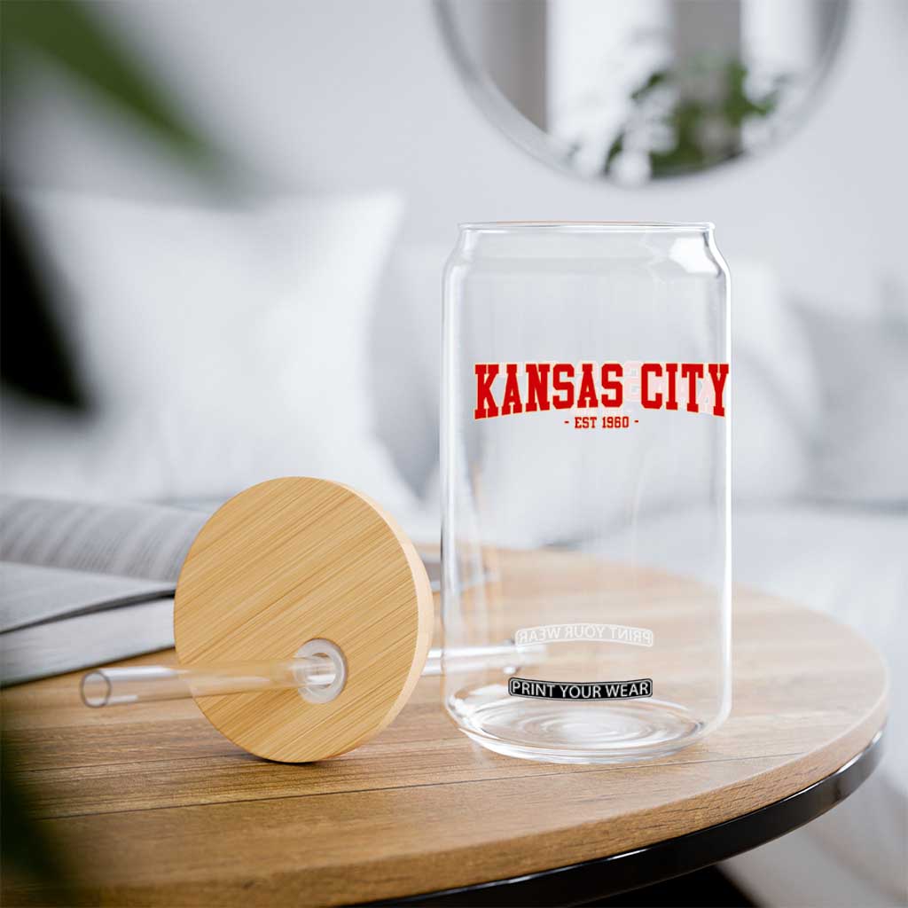 KC Game Day Glass Can Retro Style 90s Vintage Unisex Varisty Football TS10 Print Your Wear