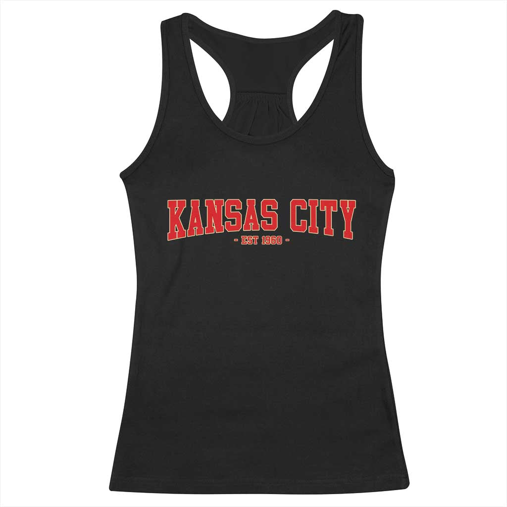 Kansas City Racerback Tank Top Retro Style 90s Vintage Unisex Varisty TS10 Black Print Your Wear