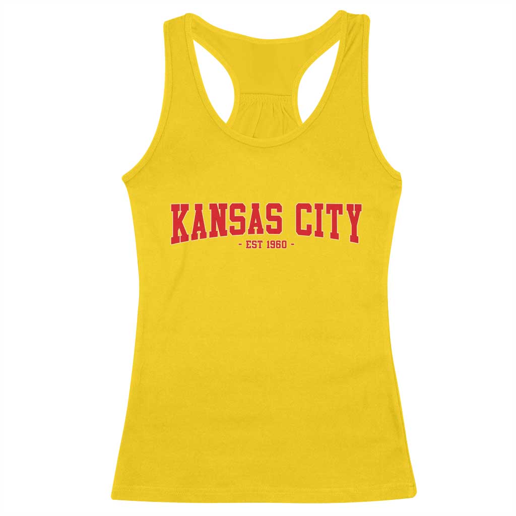 KC Game Day Racerback Tank Top Retro Style 90s Vintage Unisex Varisty Football TS10 Daisy Print Your Wear