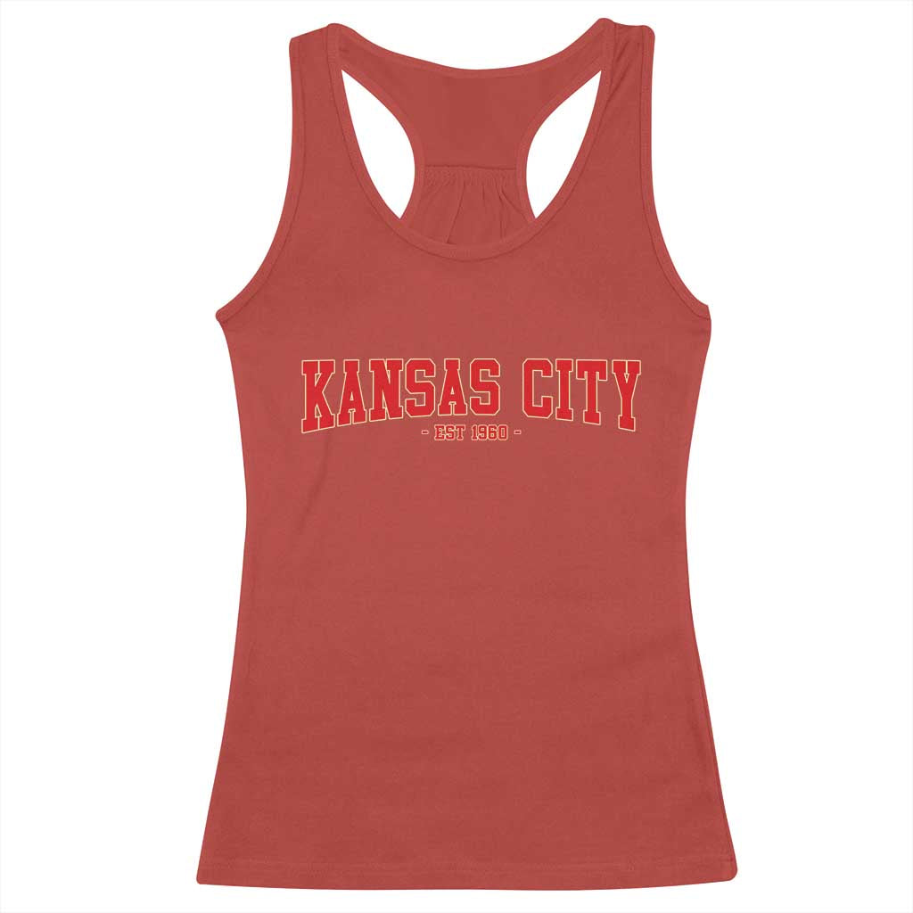 KC Game Day Racerback Tank Top Retro Style 90s Vintage Unisex Varisty Football TS10 Red Print Your Wear