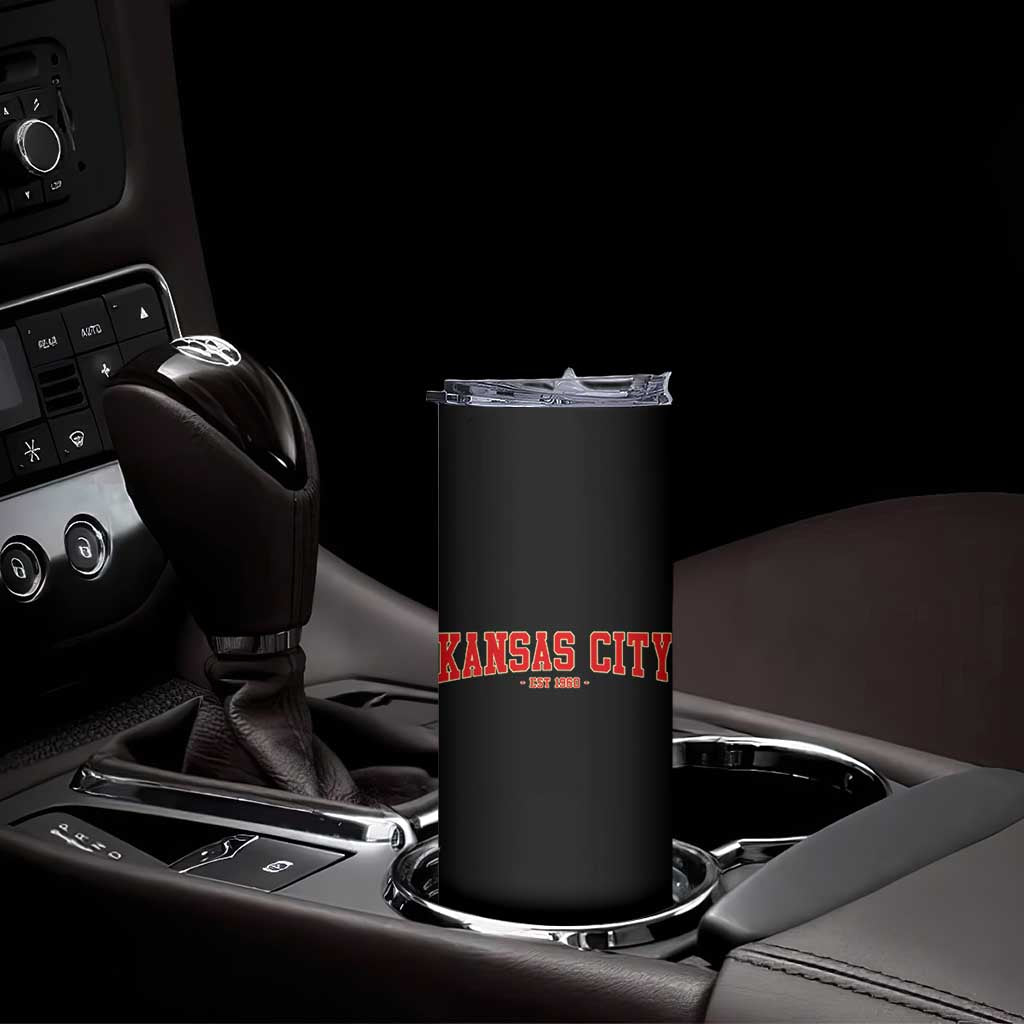 Kansas City Skinny Tumbler Retro Style 90s Vintage Unisex Varisty TS10 Print Your Wear