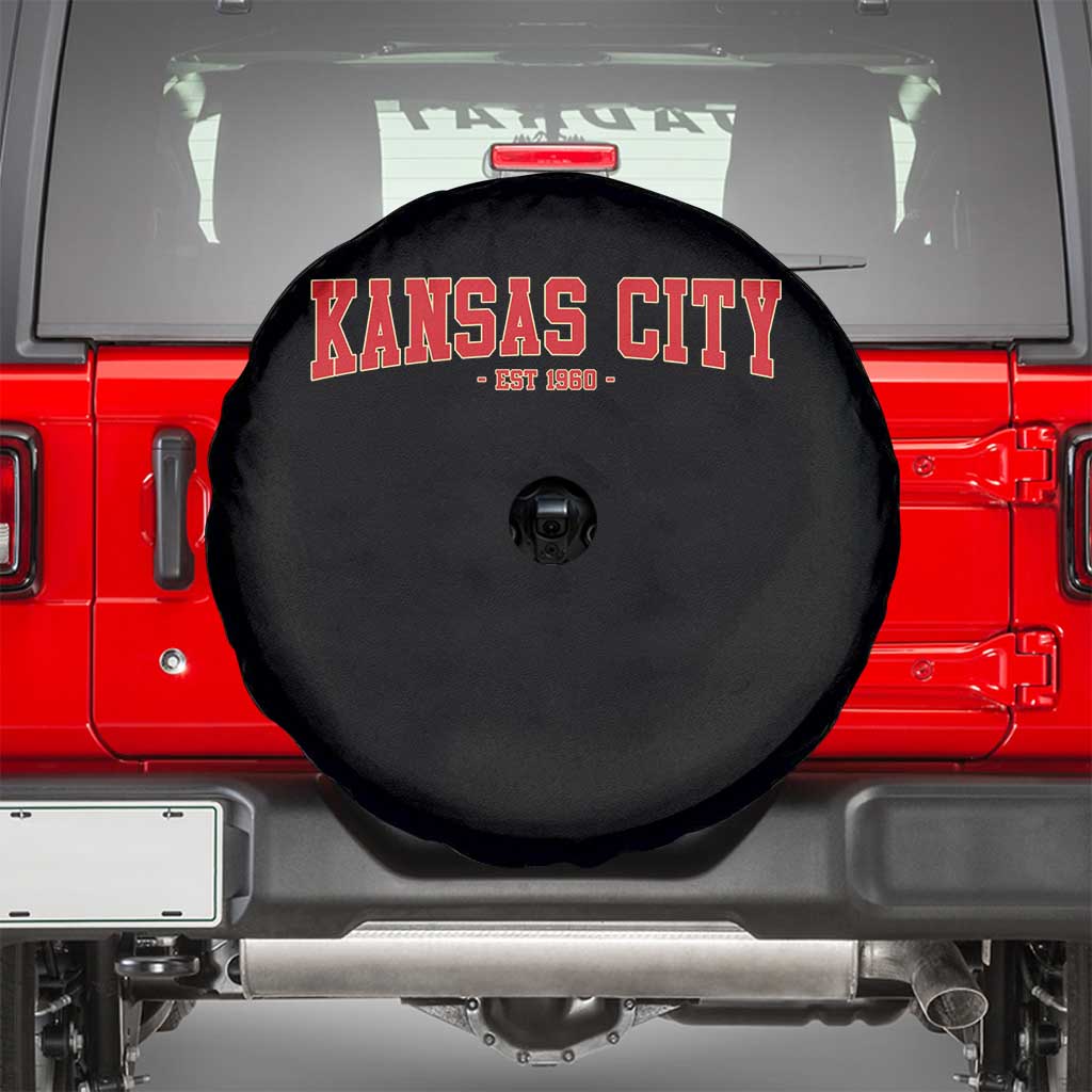 KC Game Day Spare Tire Cover Retro Style 90s Vintage Unisex Varisty Football TS10 Black Print Your Wear