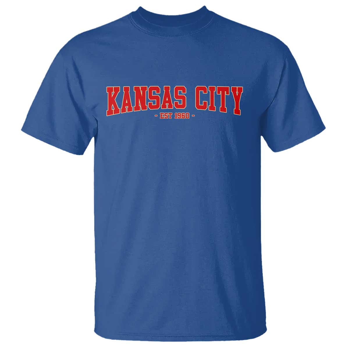 KC Game Day T Shirt Retro Style 90s Vintage Unisex Varisty Football TS10 Royal Blue Print Your Wear