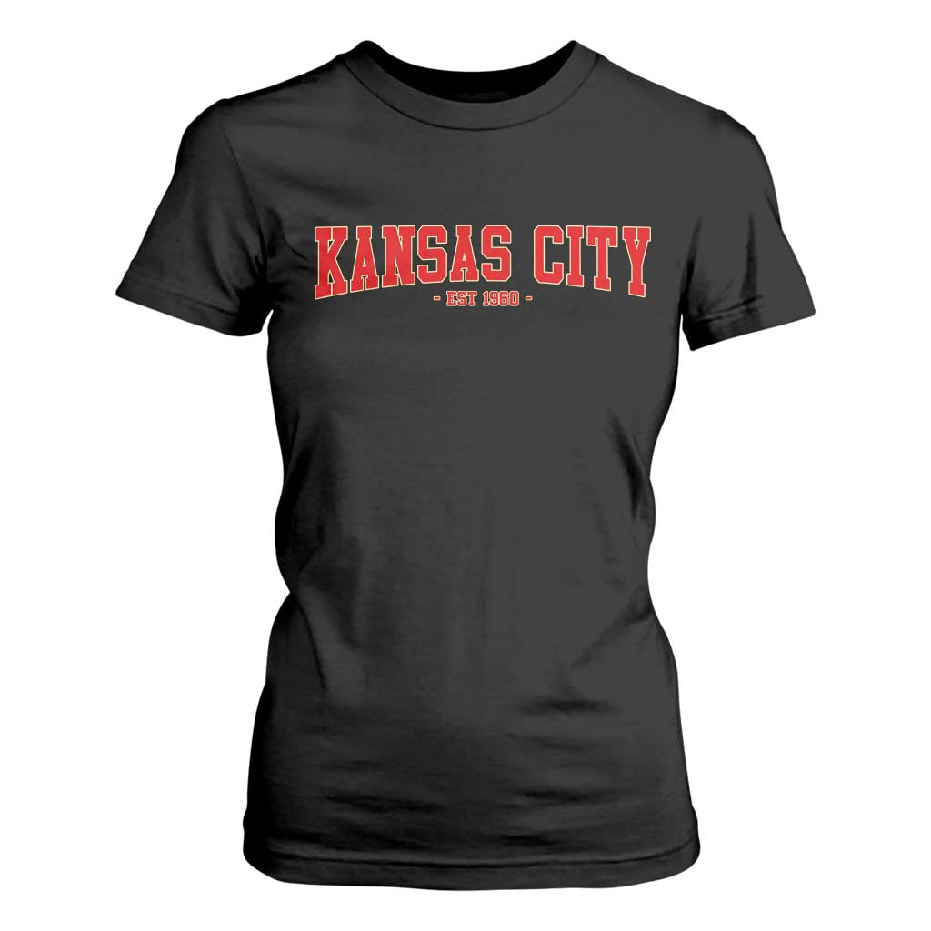 Kansas City T Shirt For Women Retro Style 90s Vintage Unisex Varisty TS10 Black Print Your Wear