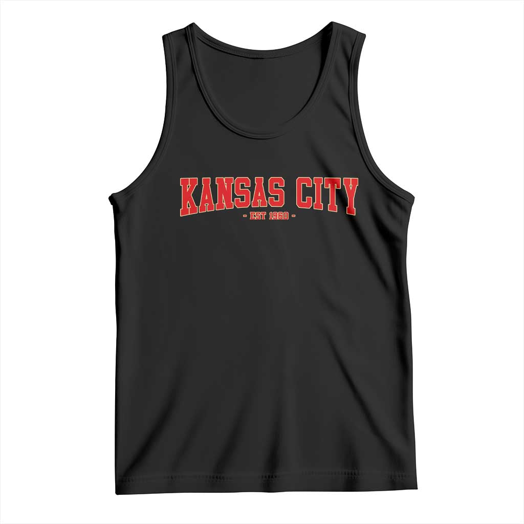 Kansas City Tank Top Retro Style 90s Vintage Unisex Varisty TS10 Black Print Your Wear