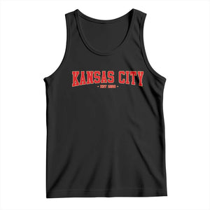 Kansas City Tank Top Retro Style 90s Vintage Unisex Varisty TS10 Black Print Your Wear