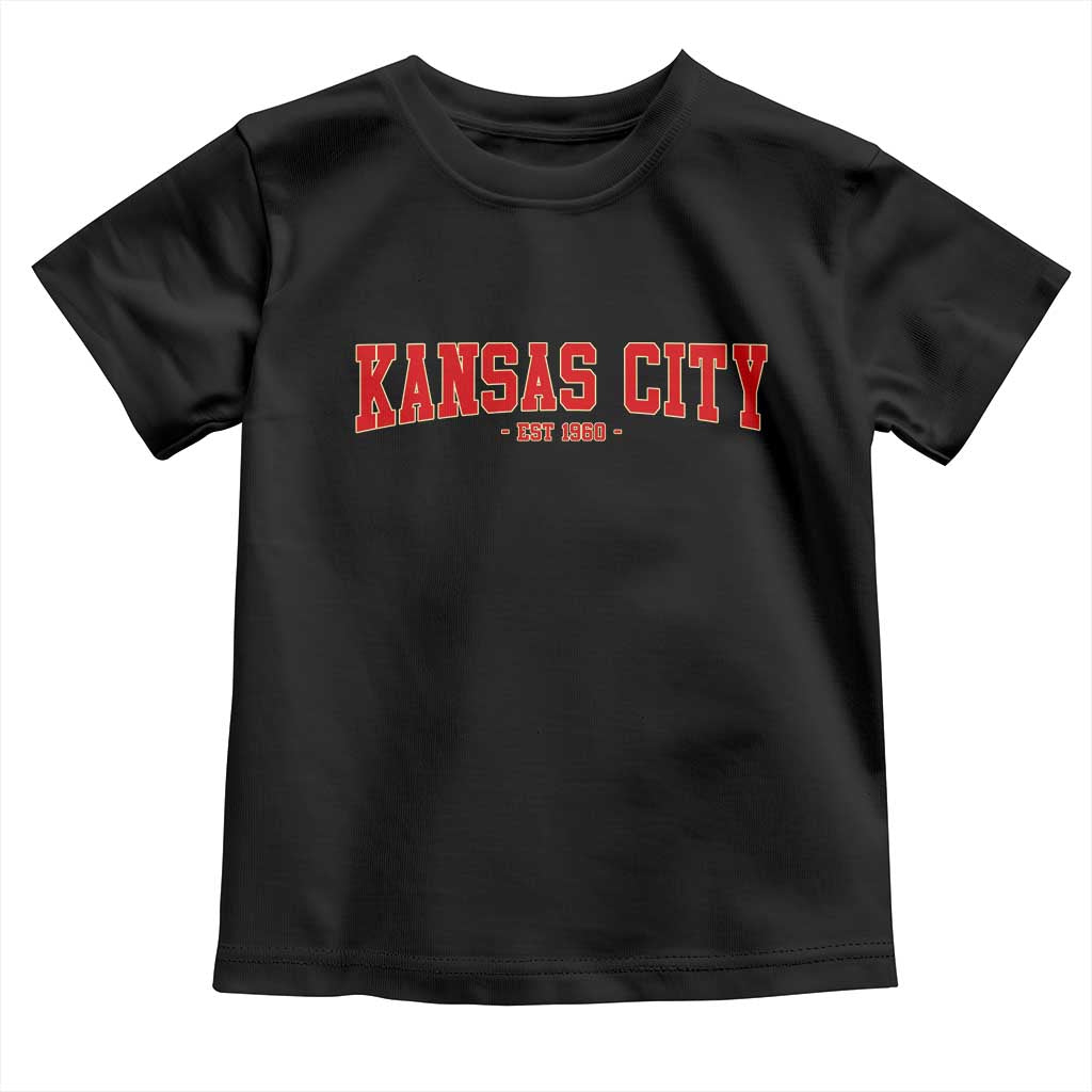 KC Game Day Toddler T Shirt Retro Style 90s Vintage Unisex Varisty Football TS10 Black Print Your Wear