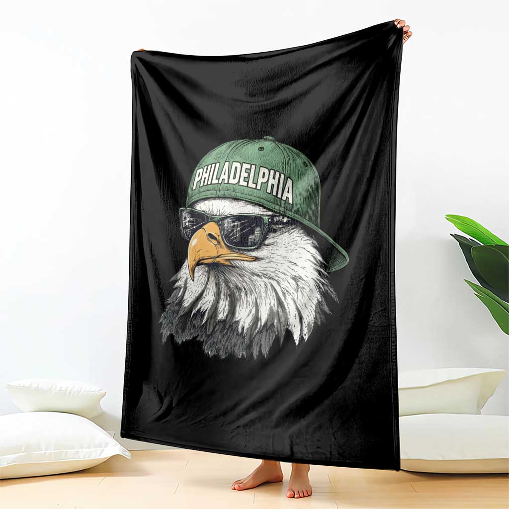 Philadelphia Fan Throw Blanket Retro Eagle Sports Fan TS10 Print Your Wear