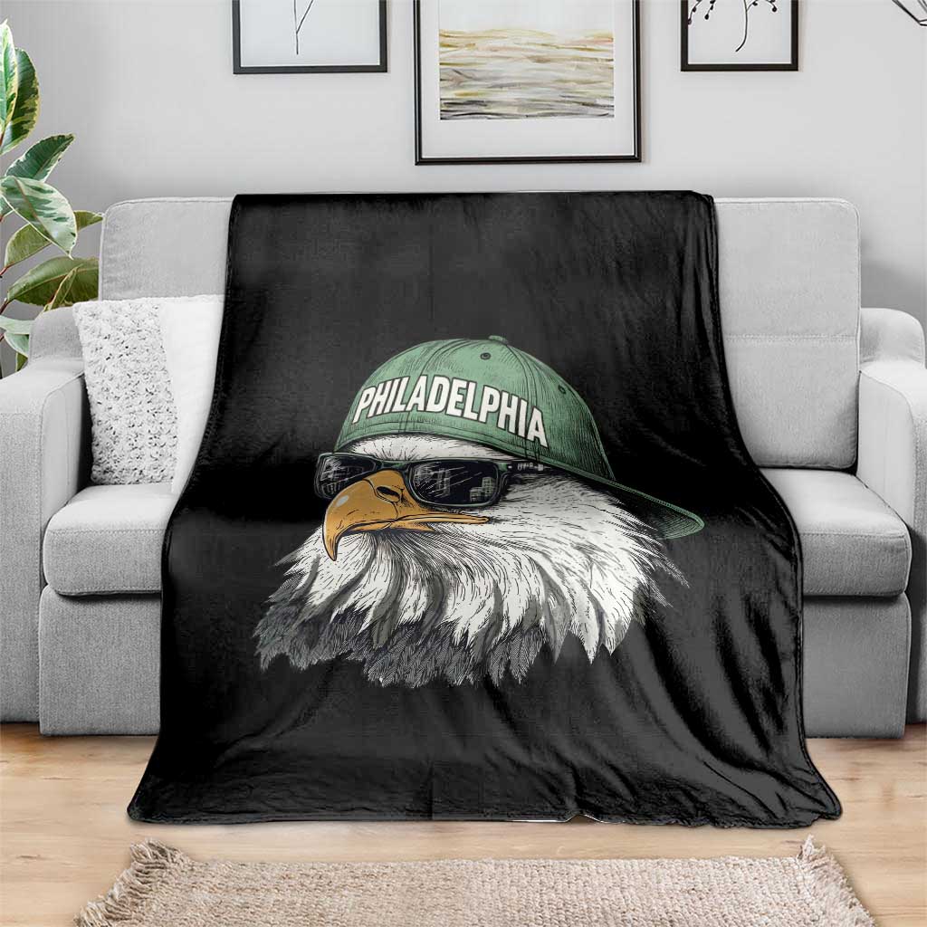 Philadelphia Fan Throw Blanket Retro Eagle Sports Fan TS10 Print Your Wear
