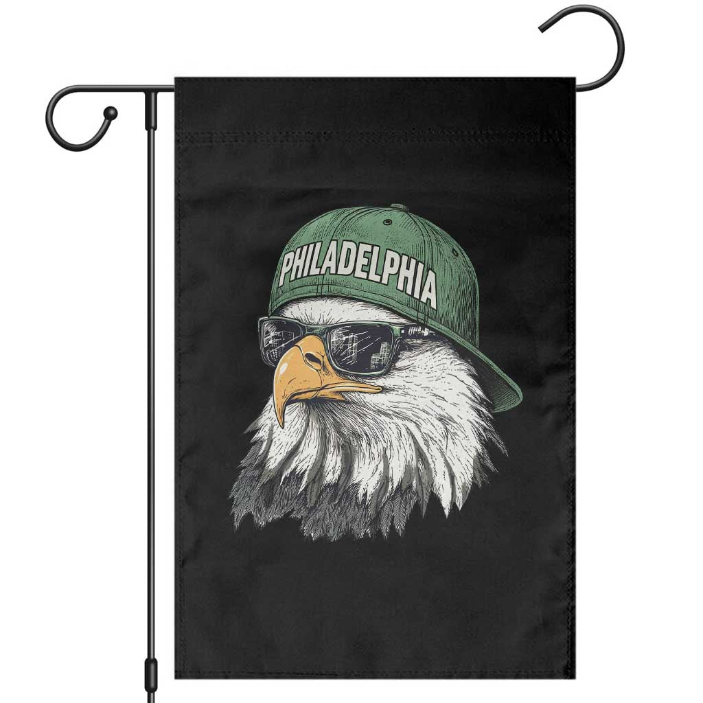 Philadelphia Fan Garden Flag Retro Eagle Sports Fan TS10 Black Print Your Wear