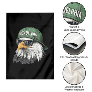 Philadelphia Fan Garden Flag Retro Eagle Sports Fan TS10 Print Your Wear