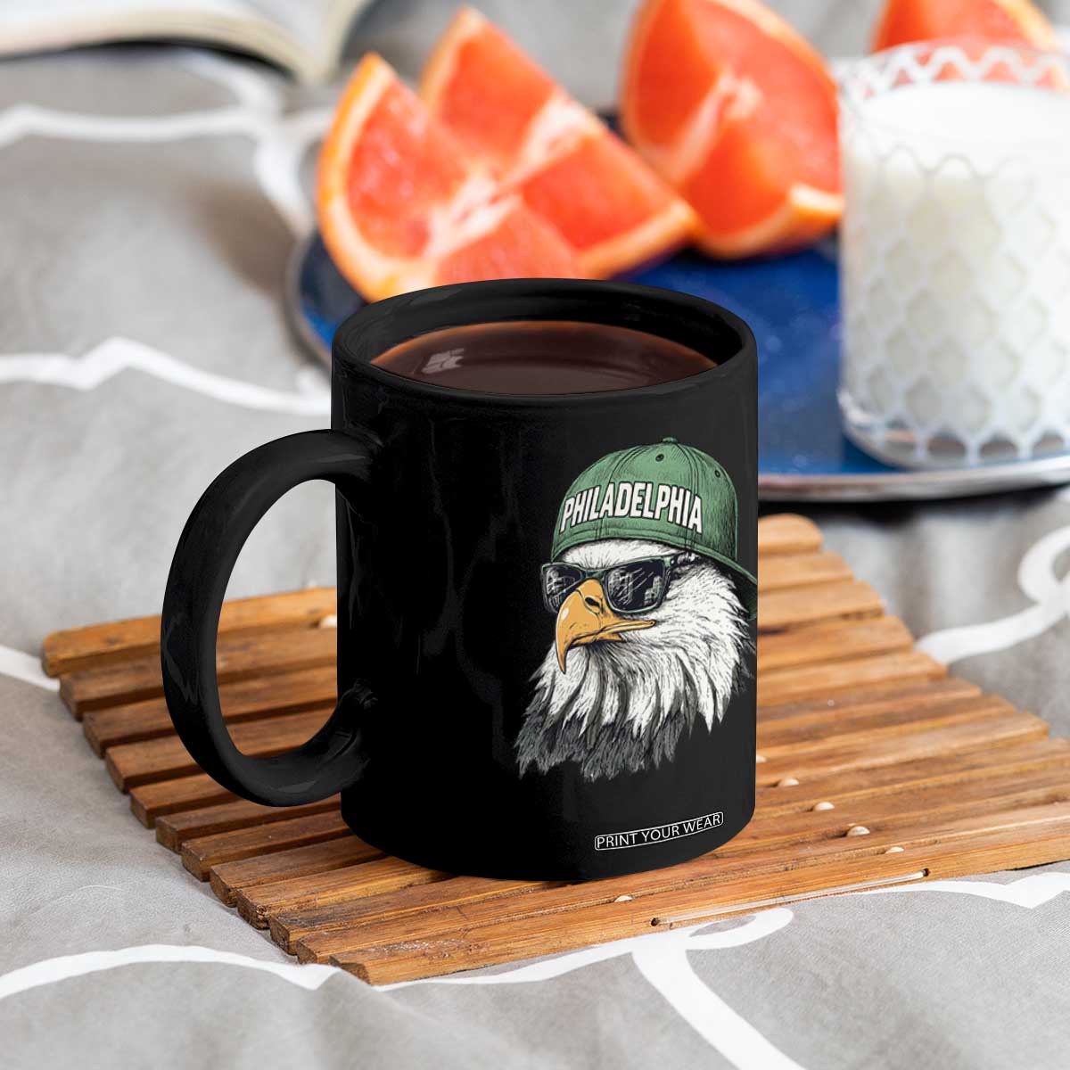 Philadelphia Fan Coffee Mug Retro Eagle Sports Fan TS10 Print Your Wear