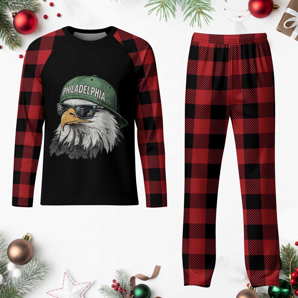 Philadelphia Fan Plaid Pajama Set Retro Eagle Sports Fan TS10 Buffalo Plaid Print Your Wear