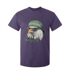 Philadelphia Fan T Shirt For Kid Retro Eagle Sports Fan TS10 Purple Print Your Wear