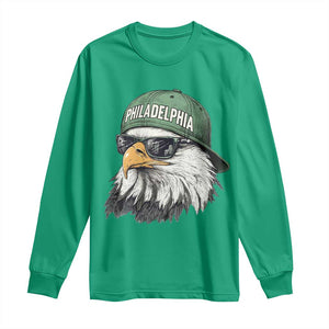 Philadelphia Fan Long Sleeve Shirt Retro Eagle Sports Fan TS10 Irish Green Print Your Wear