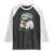 Philadelphia Fan Raglan Shirt Retro Eagle Sports Fan TS10 Black White Print Your Wear