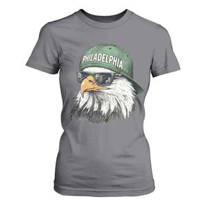 Philadelphia Fan T Shirt For Women Retro Eagle Sports Fan TS10 Charcoal Print Your Wear