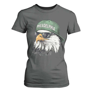 Philadelphia Fan T Shirt For Women Retro Eagle Sports Fan TS10 Dark Heather Print Your Wear
