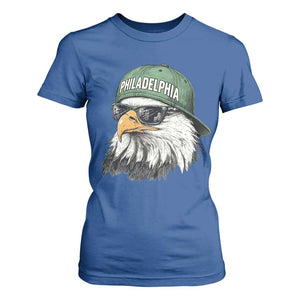 Philadelphia Fan T Shirt For Women Retro Eagle Sports Fan TS10 Royal Blue Print Your Wear