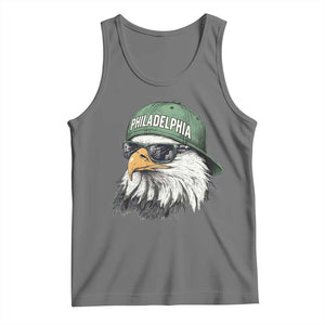 Philadelphia Fan Tank Top Retro Eagle Sports Fan TS10 Black Heather Print Your Wear