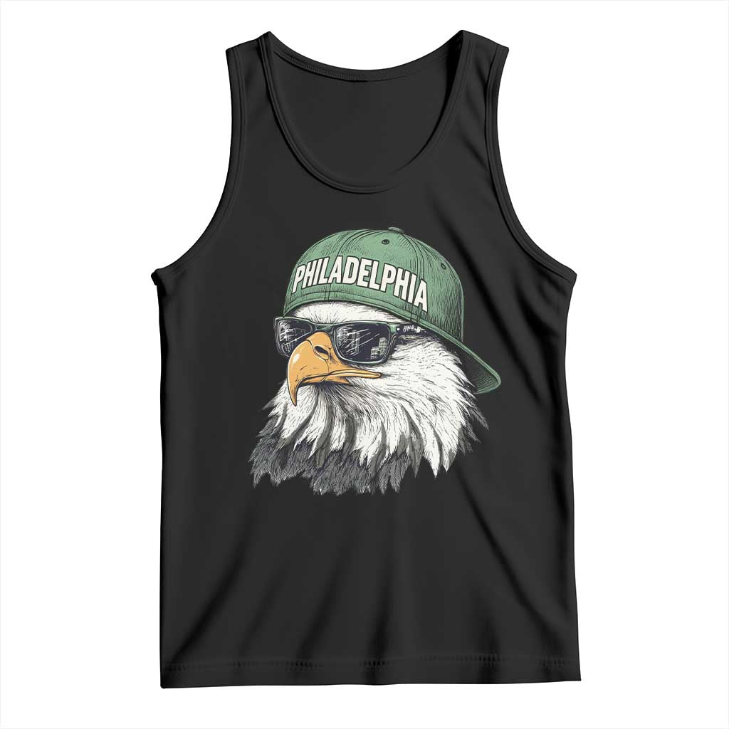 Philadelphia Fan Tank Top Retro Eagle Sports Fan TS10 Black Print Your Wear