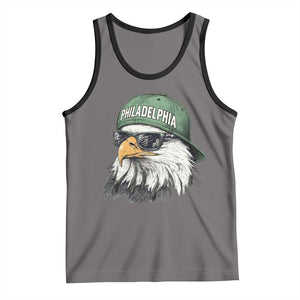Philadelphia Fan Tank Top Retro Eagle Sports Fan TS10 Deep Heather Black Print Your Wear
