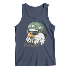 Philadelphia Fan Tank Top Retro Eagle Sports Fan TS10 Navy Print Your Wear