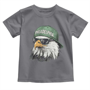 Philadelphia Fan Toddler T Shirt Retro Eagle Sports Fan TS10 Charcoal Print Your Wear