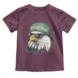 Philadelphia Fan Toddler T Shirt Retro Eagle Sports Fan TS10 Maroon Print Your Wear