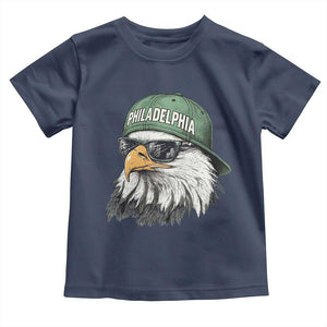 Philadelphia Fan Toddler T Shirt Retro Eagle Sports Fan TS10 Navy Print Your Wear