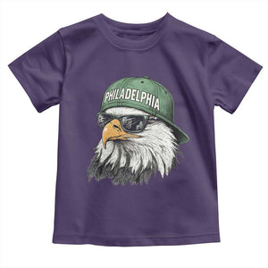 Philadelphia Fan Toddler T Shirt Retro Eagle Sports Fan TS10 Purple Print Your Wear