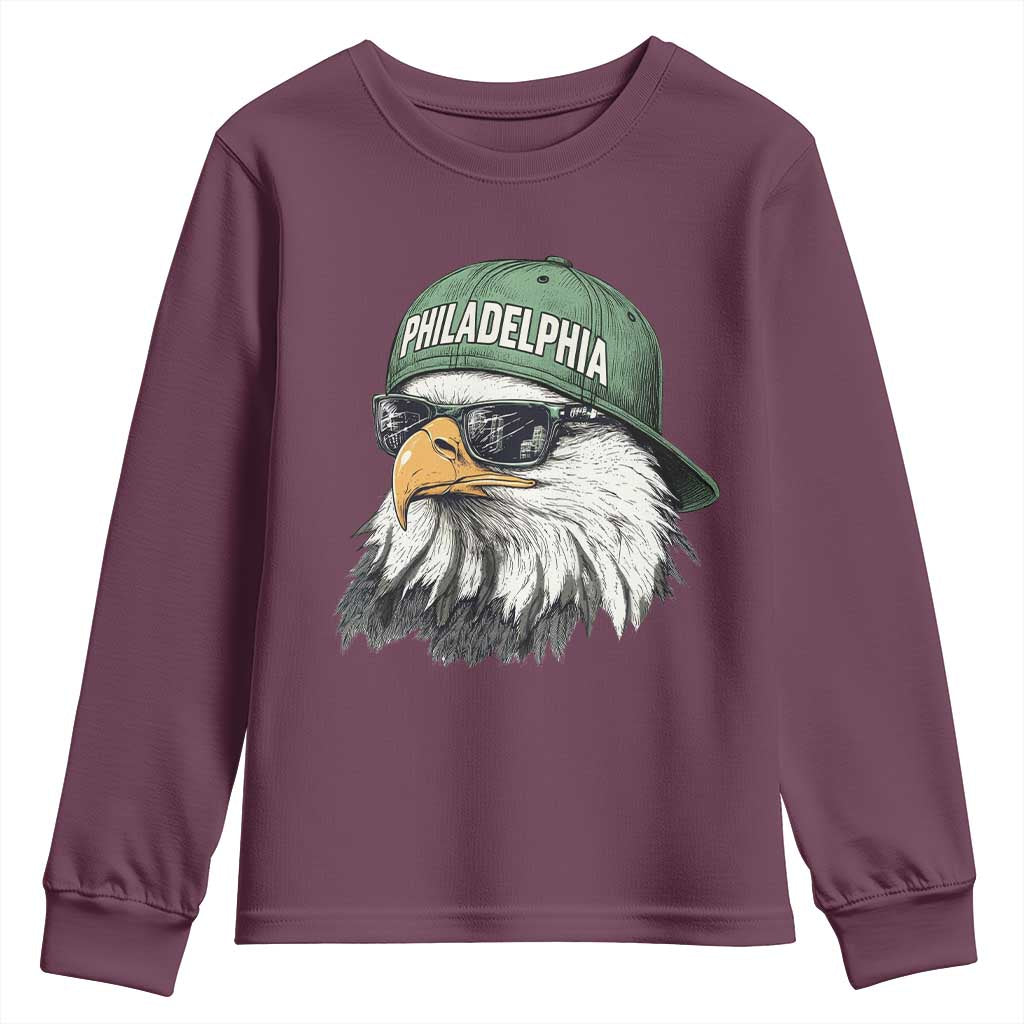 EF Game Day Youth Sweatshirt Retro Sports Fan TS10 Maroon Print Your Wear