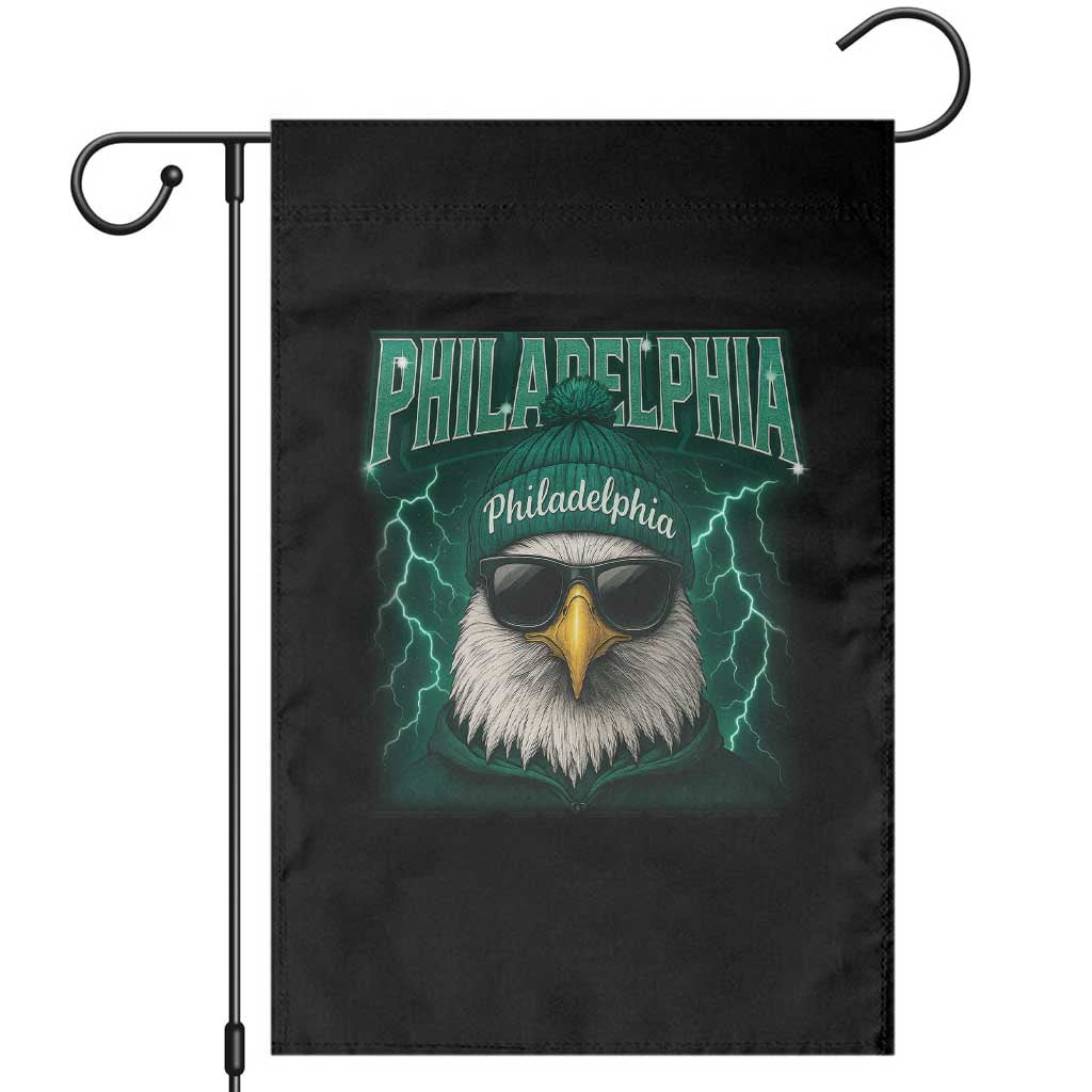 Philadelphia Fan Garden Flag Retro Eagle Bootleg Sports Fan TS10 Black Print Your Wear