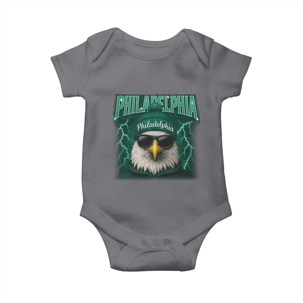 EF Game Day Baby Onesie Retro Bootleg Sports Fan TS10 Charcoal Print Your Wear