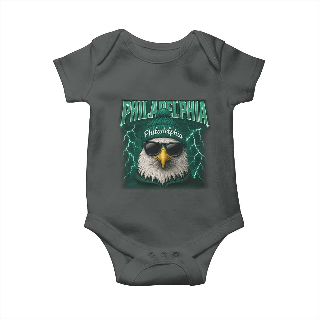 EF Game Day Baby Onesie Retro Bootleg Sports Fan TS10 Dark Heather Print Your Wear