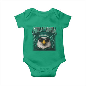 Philadelphia Fan Baby Onesie Retro Eagle Bootleg Sports Fan TS10 Irish Green Print Your Wear