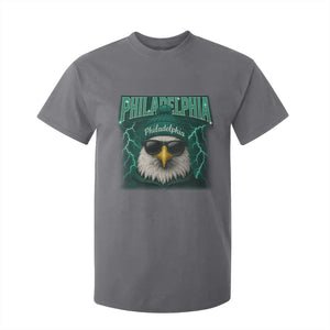 Philadelphia Fan T Shirt For Kid Retro Eagle Bootleg Sports Fan TS10 Charcoal Print Your Wear
