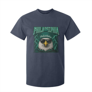 Philadelphia Fan T Shirt For Kid Retro Eagle Bootleg Sports Fan TS10 Navy Print Your Wear