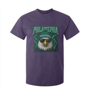 Philadelphia Fan T Shirt For Kid Retro Eagle Bootleg Sports Fan TS10 Purple Print Your Wear