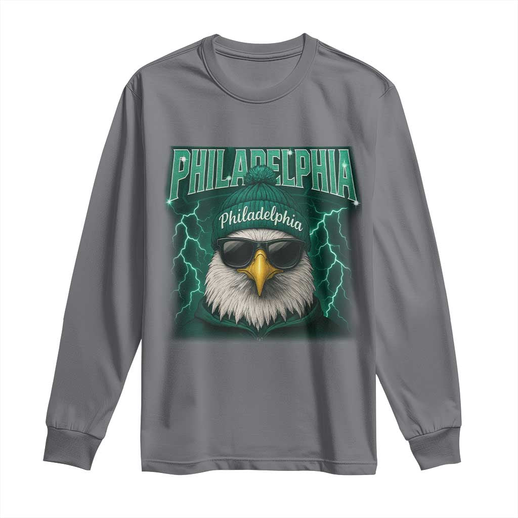 EF Game Day Long Sleeve Shirt Retro Bootleg Sports Fan TS10 Charcoal Print Your Wear