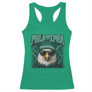 Philadelphia Fan Racerback Tank Top Retro Eagle Bootleg Sports Fan TS10 Irish Green Print Your Wear