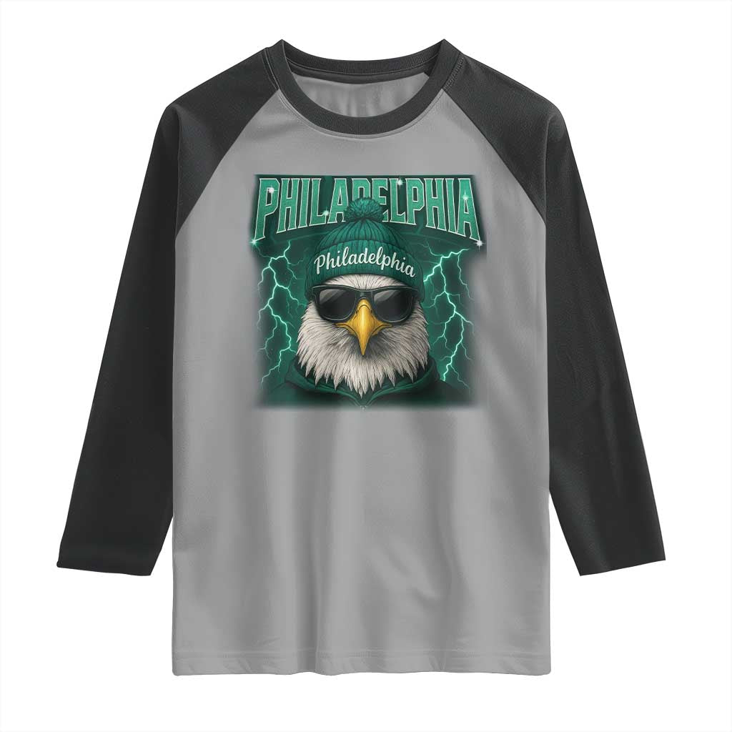EF Game Day Raglan Shirt Retro Bootleg Sports Fan TS10 Sport Gray Black Print Your Wear