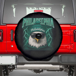 Philadelphia Fan Spare Tire Cover Retro Eagle Bootleg Sports Fan TS10 Black Print Your Wear
