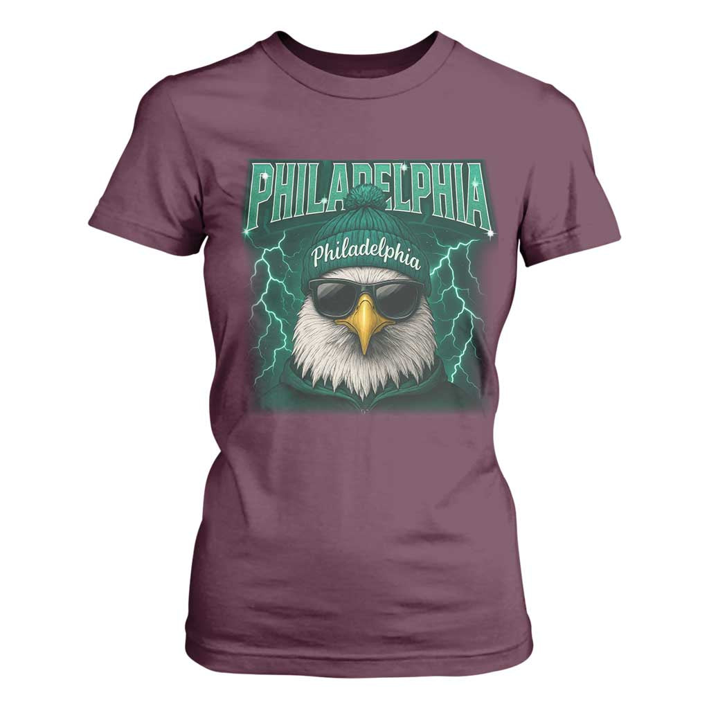 EF Game Day T Shirt For Women Retro Bootleg Sports Fan TS10 Maroon Print Your Wear