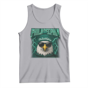 Philadelphia Fan Tank Top Retro Eagle Bootleg Sports Fan TS10 Athletic Heather Print Your Wear