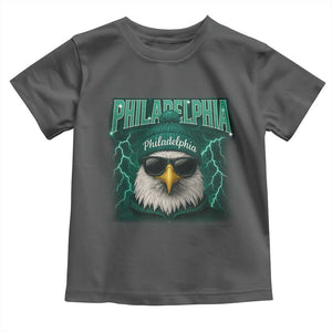 Philadelphia Fan Toddler T Shirt Retro Eagle Bootleg Sports Fan TS10 Dark Heather Print Your Wear