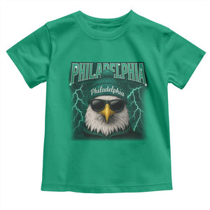 Philadelphia Fan Toddler T Shirt Retro Eagle Bootleg Sports Fan TS10 Irish Green Print Your Wear