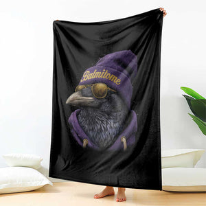 Baltimore Throw Blanket Vintage Maryland Edgar Allan Poe Raven Game Day TS10 Print Your Wear